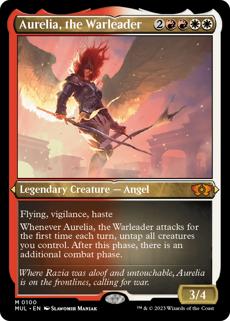 Aurelia, the Warleader (Foil Etched) [Multiverse Legends] - POKÉ JEUX