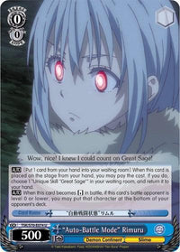 "Auto-Battle Mode" Rimuru (TSK/S70-E074 U) [That Time I Got Reincarnated as a Slime] - POKÉ JEUX