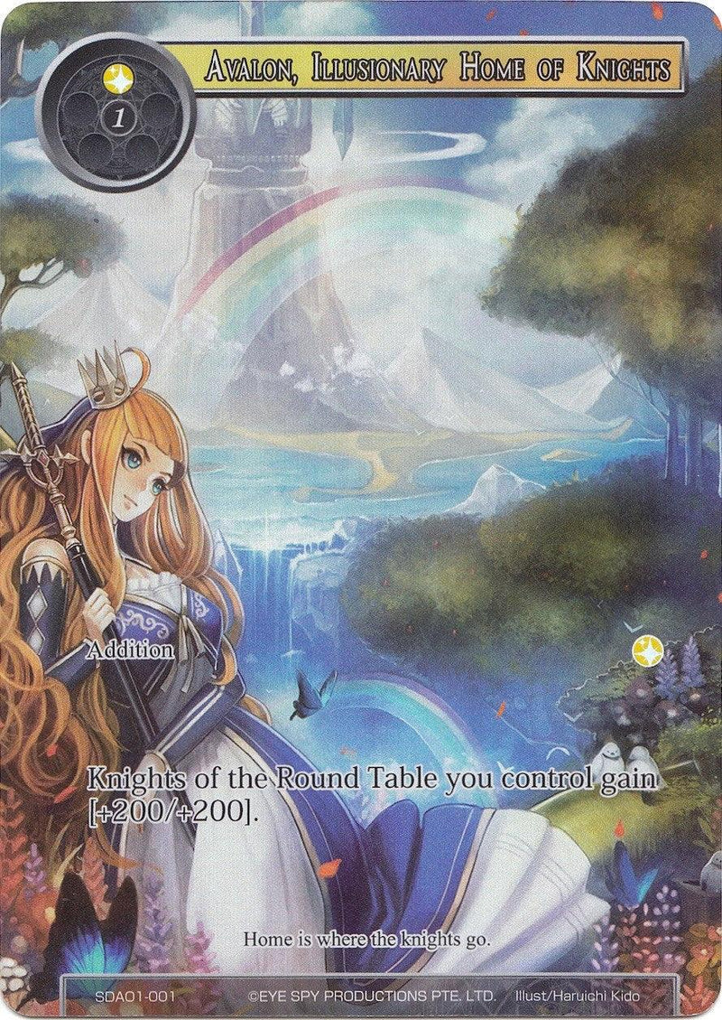 Avalon, Illusionary Home of Knights (Full Art) (SDAO1-001) [Alice Origin Starter Deck] - POKÉ JEUX