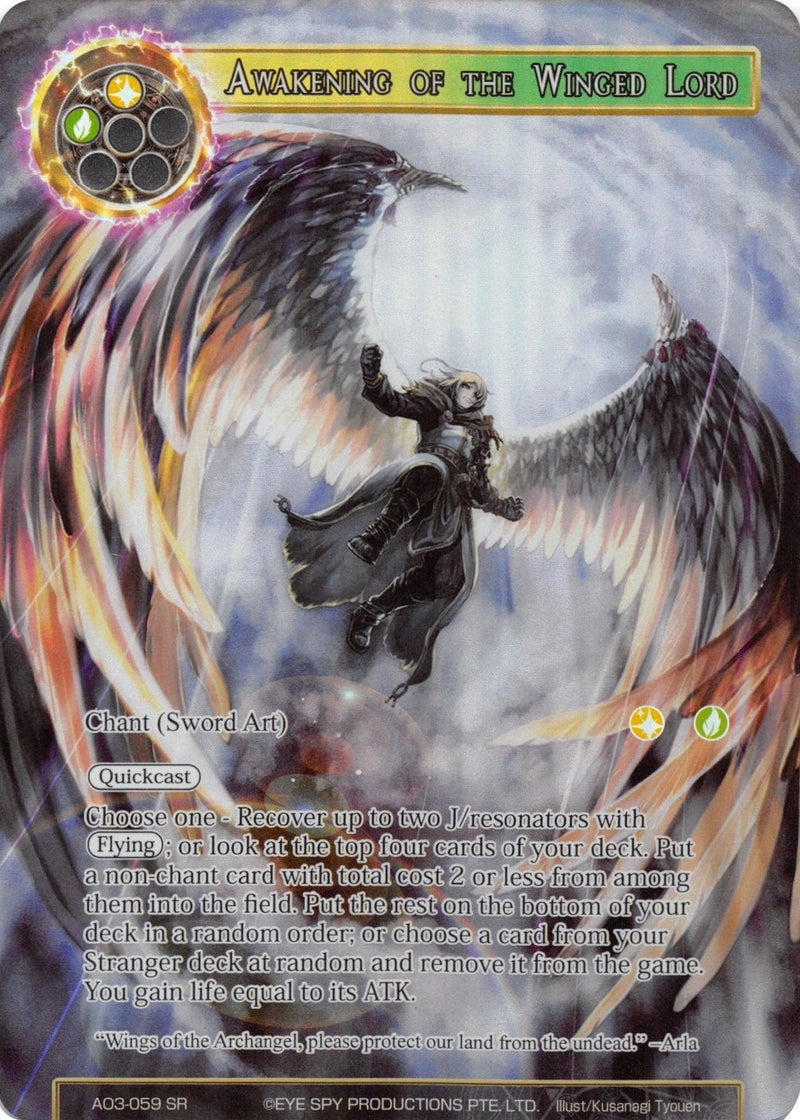 Awakening of the Winged Lord (Full Art) (AO3-059) [Alice Origin III] - POKÉ JEUX