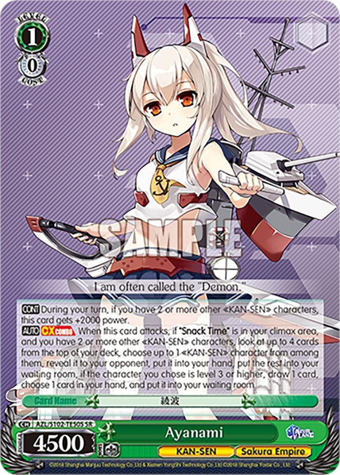 Ayanami (AZL/S102-TE50S SR) [Azur Lane] - POKÉ JEUX