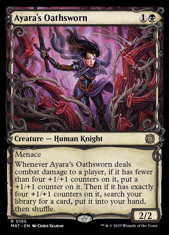 Ayara's Oathsworn (Showcase Halo Foil) [March of the Machine: The Aftermath] - POKÉ JEUX