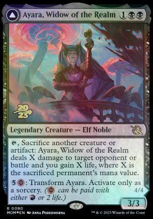 Ayara, Widow of the Realm // Ayara, Furnace Queen [March of the Machine Prerelease Promos] - POKÉ JEUX