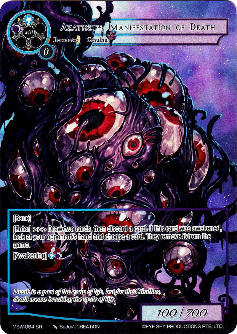 Azathoth, Manifestation of Death (Full Art) (MSW-084) [The Magic Stone War - Zero] - POKÉ JEUX