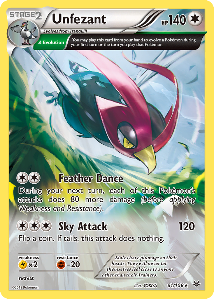 Unfezant (81/108) [XY: Roaring Skies]