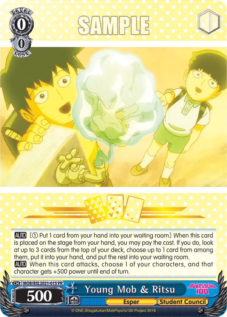 Young Mob & Ritsu (MOB/BSL2021-01S PR) (Winner) [Bushiroad Event Cards]