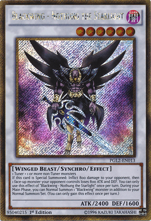 Blackwing - Nothung the Starlight [PGL2-EN013] Gold Secret Rare - POKÉ JEUX