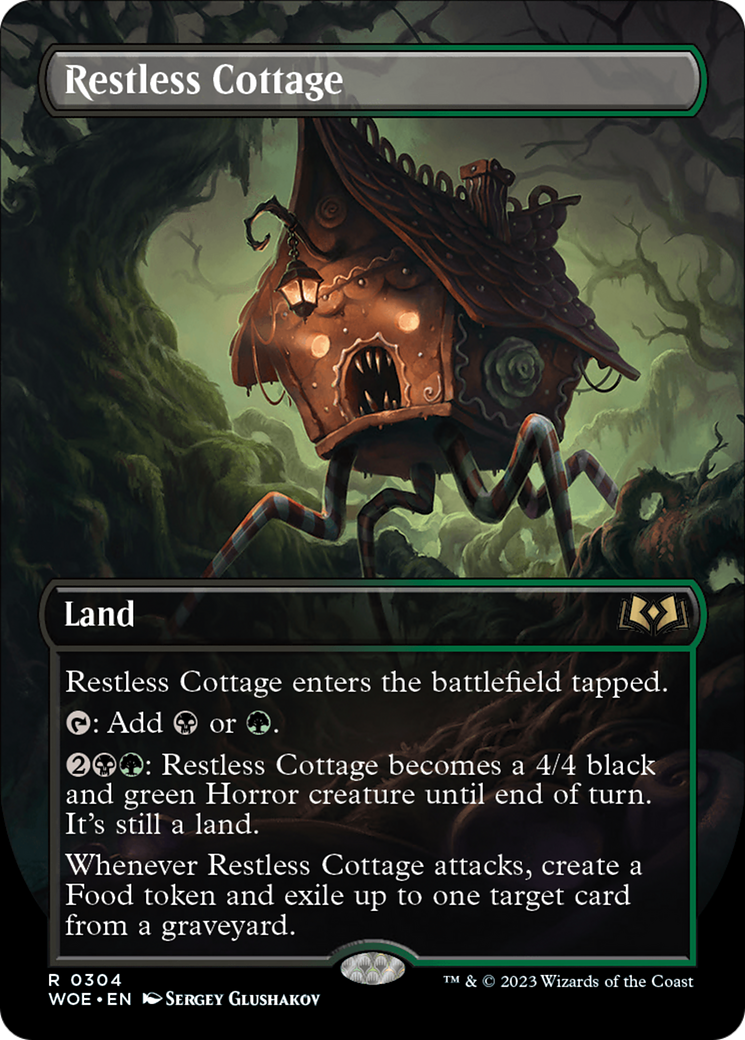 Restless Cottage (Borderless Alternate Art) [Wilds of Eldraine]