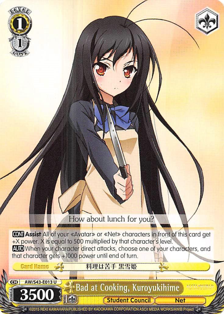 Bad at Cooking, Kuroyukihime (AW/S43-E013 U) [Accel World -Infinite Burst-] - POKÉ JEUX