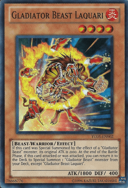 Gladiator Beast Laquari [TU05-EN002] Super Rare - POKÉ JEUX