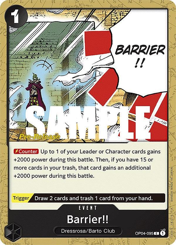 Barrier!! [Kingdoms of Intrigue Pre-Release Cards] - POKÉ JEUX