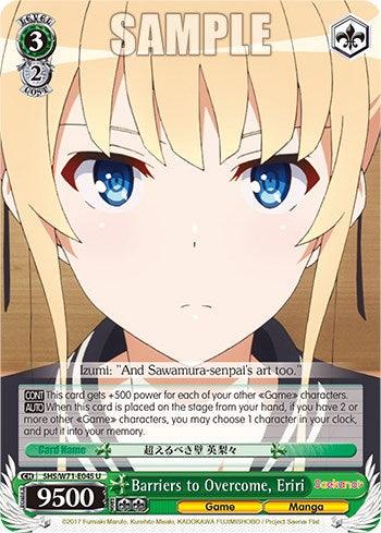 Barriers to Overcome, Eriri [Saekano How to Raise a Boring Girlfriend. flat] - POKÉ JEUX