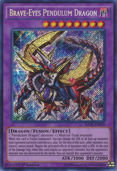 Brave-Eyes Pendulum Dragon [RATE-EN039] Secret Rare - POKÉ JEUX