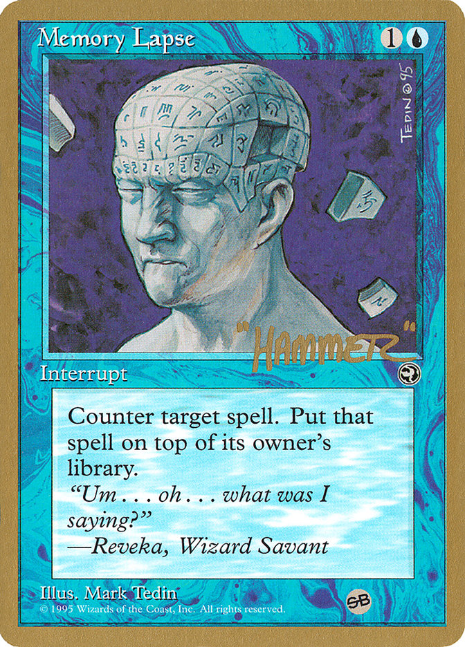 Memory Lapse (Runes) (Shawn "Hammer" Regnier) (SB) [Pro Tour Collector Set]