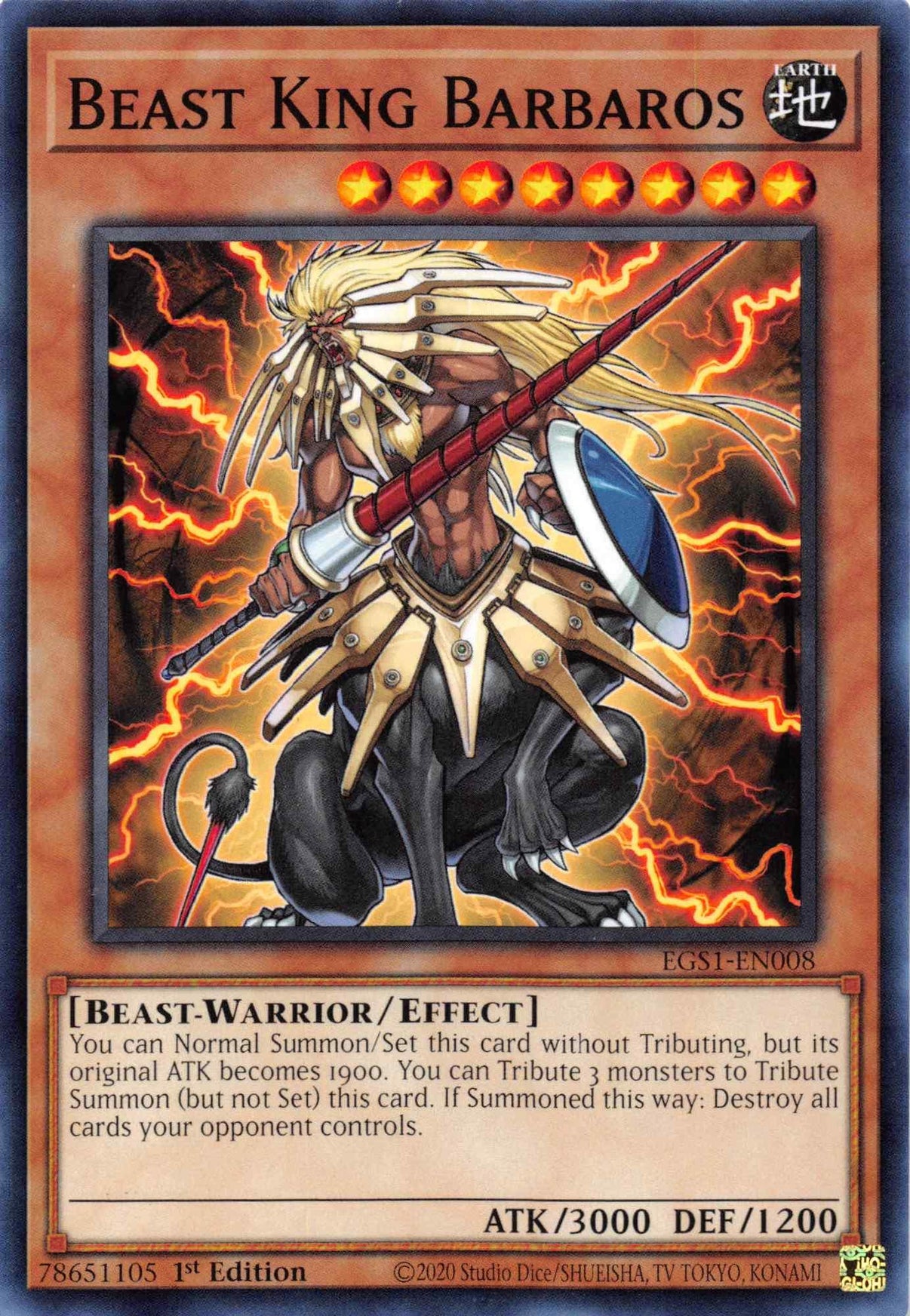 Beast King Barbaros [EGS1-EN008] Common - POKÉ JEUX