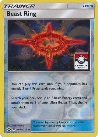 Beast Ring (102a/131) (League Promo Staff) [Sun & Moon: Forbidden Light] - POKÉ JEUX