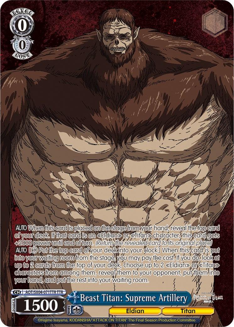 Beast Titan: Supreme Artillery (Foil) [Attack On Titan: Final Season] - POKÉ JEUX