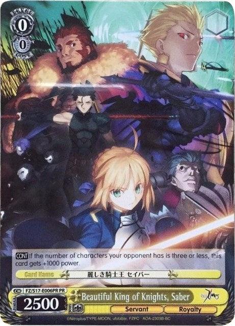 Beautiful King of Knights, Saber (FZ/S17-E006PR PR) (Promo) [Fate/Zero] - POKÉ JEUX