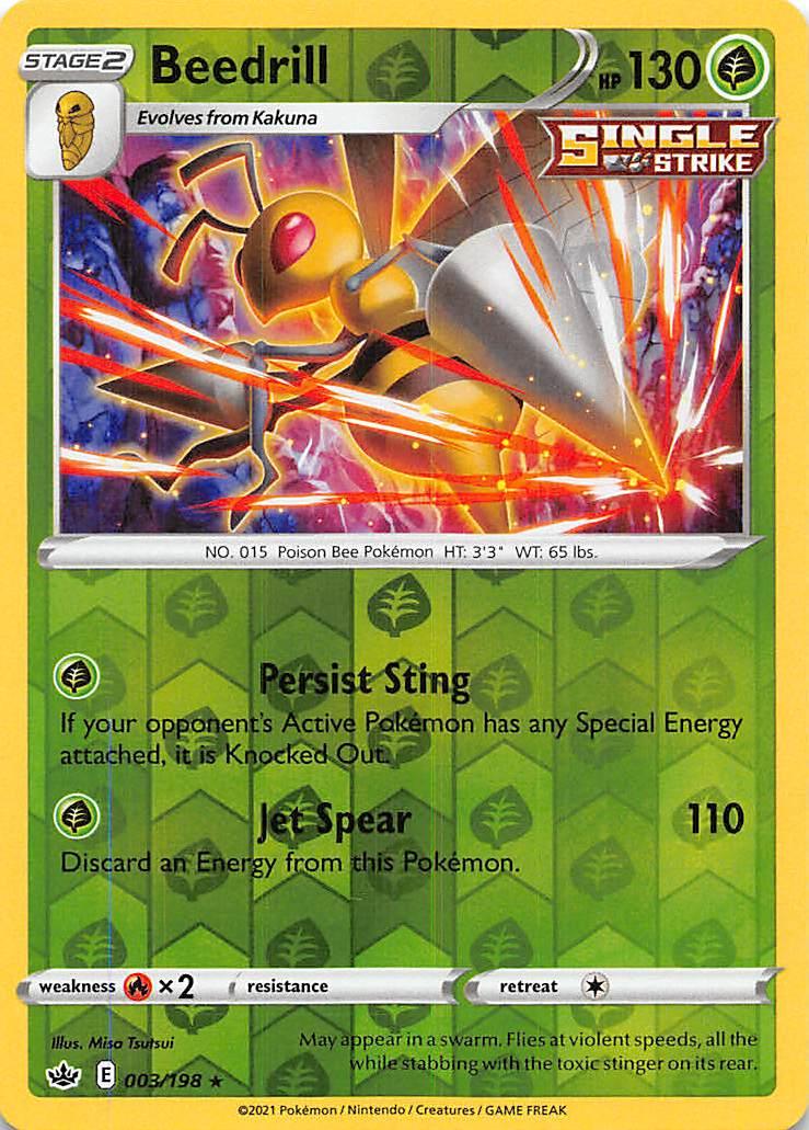 Beedrill (003/198) [Sword & Shield: Chilling Reign] - POKÉ JEUX