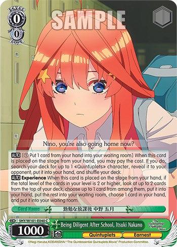 Being Diligent After School, Itsuki Nakano (5HY/W101-E040 C) [The Quintessential Quintuplets Movie] - POKÉ JEUX