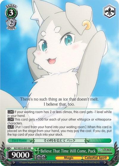 Believe That Time Will Come, Puck (RZ/SE35-E05 RR) (Parallel Foil) [Re:ZERO: The Frozen Bond] - POKÉ JEUX