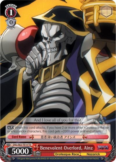 Benevolent Overlord, Ainz (OVL/S62-TE14 TD) [Nazarick: Tomb of the Undead] - POKÉ JEUX