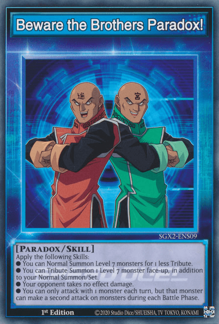 Beware the Brothers Paradox! [SGX2-ENS09] Common - POKÉ JEUX