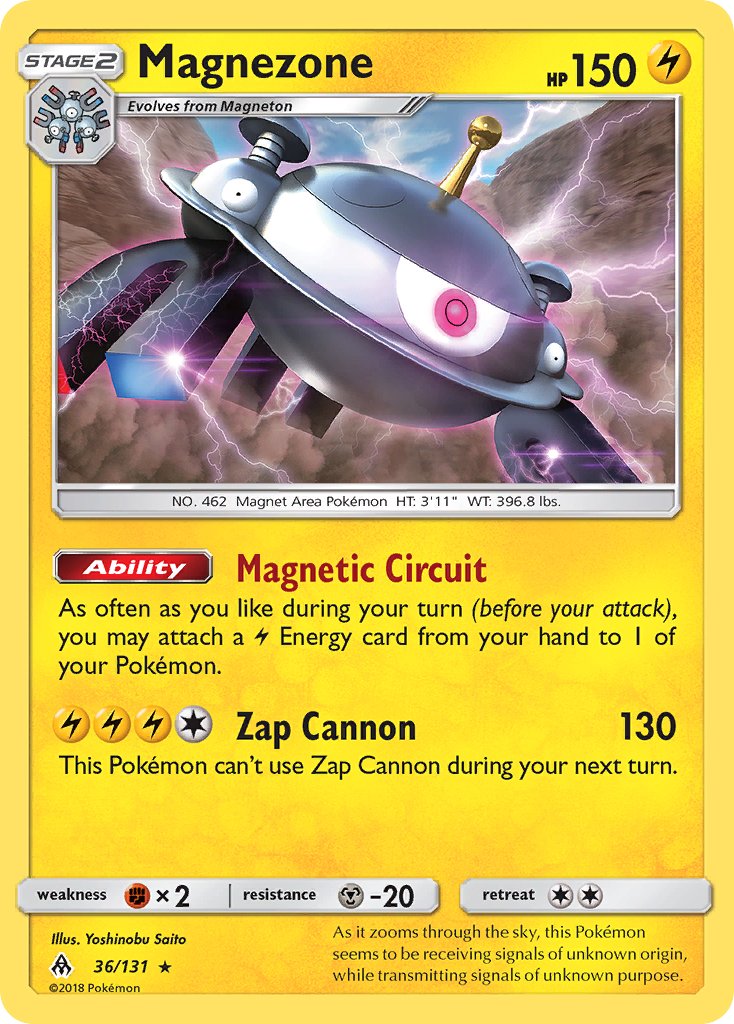 Magnezone (36/131) (Prerelease Kit Exclusive) (Theme Deck Exclusive) [Sun & Moon: Forbidden Light]