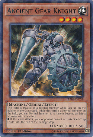 Ancient Gear Knight [BP03-EN033] Shatterfoil Rare - POKÉ JEUX