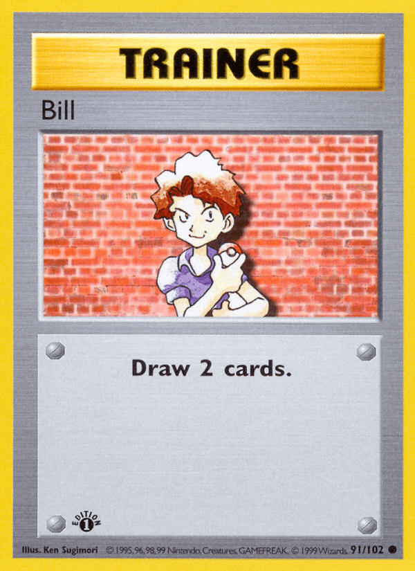 Bill (91/102) (Shadowless) [Base Set 1st Edition] - POKÉ JEUX