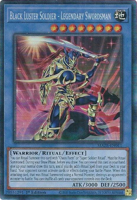 Black Luster Soldier - Legendary Swordsman [MAZE-EN011] Collector's Rare - POKÉ JEUX