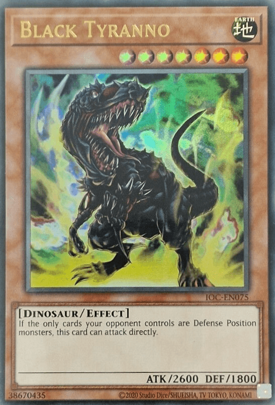 Black Tyranno (25th Anniversary) [IOC-EN075] Ultra Rare - POKÉ JEUX