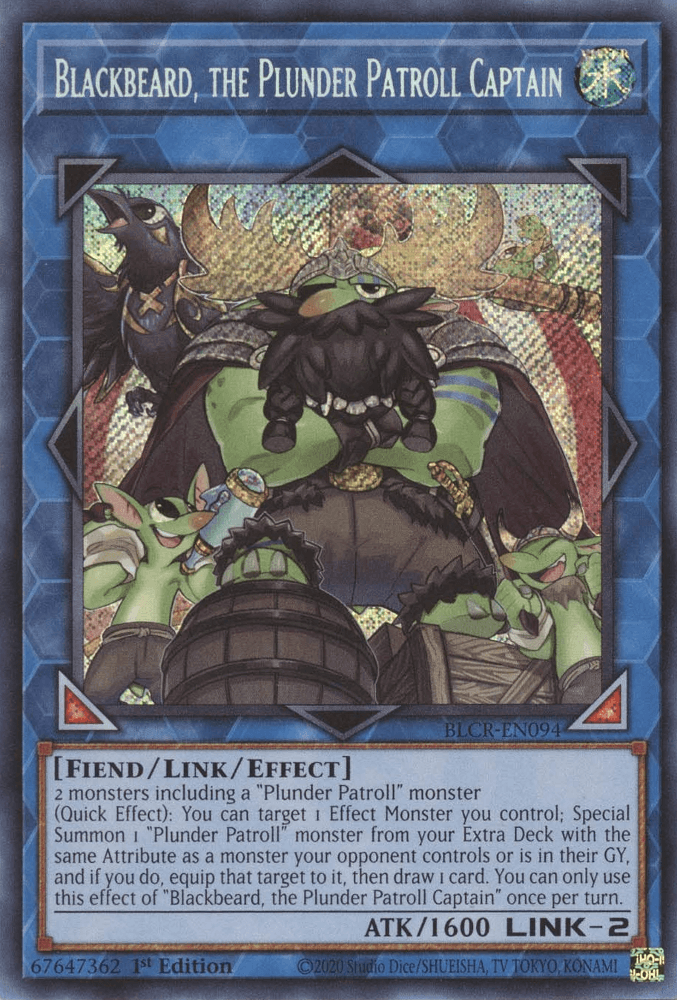 Blackbeard, the Plunder Patroll Captain [BLCR-EN094] Secret Rare - POKÉ JEUX