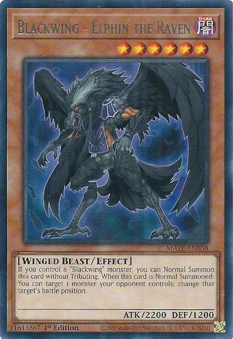 Blackwing - Elphin the Raven [MAZE-EN038] Rare - POKÉ JEUX