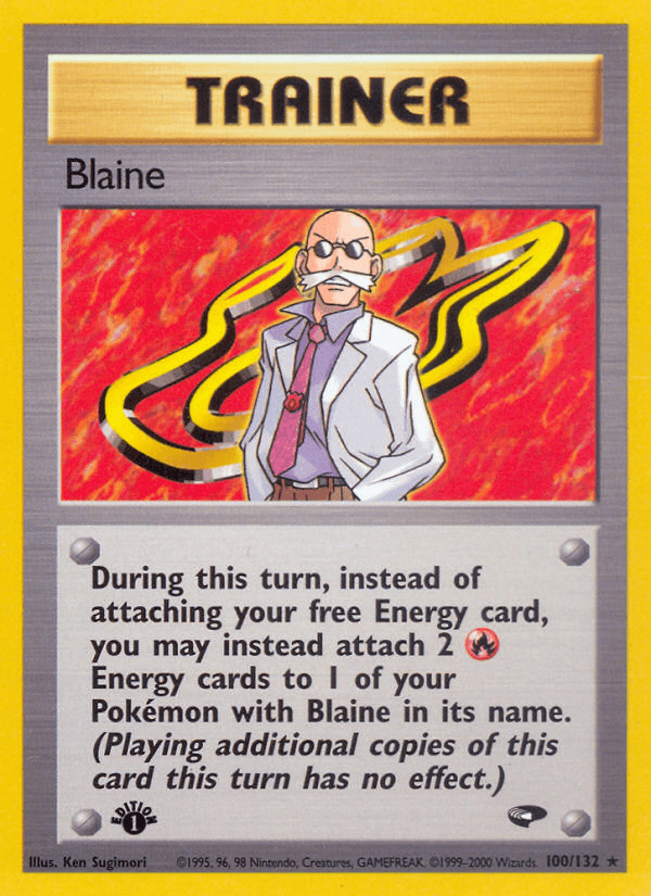 Blaine (100/132) [Gym Challenge 1st Edition] - POKÉ JEUX