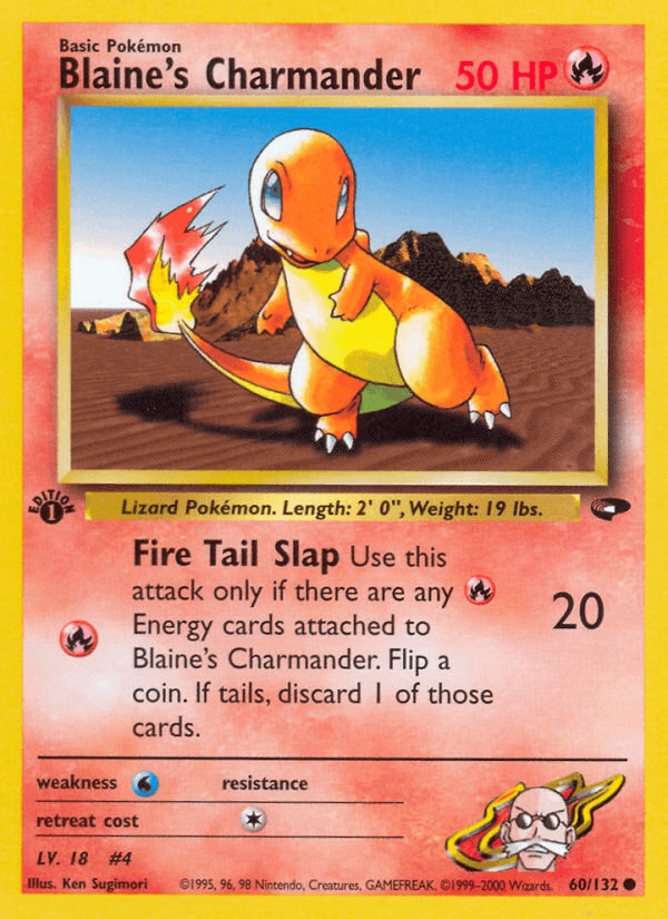 Blaine's Charmander (60/132) [Gym Challenge 1st Edition] - POKÉ JEUX