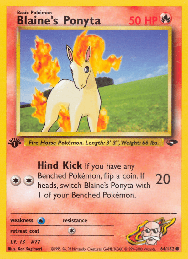 Blaine's Ponyta (64/132) [Gym Challenge 1st Edition] - POKÉ JEUX