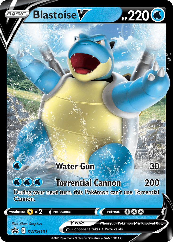 Blastoise V (SWSH101) [Sword & Shield: Black Star Promos] - POKÉ JEUX