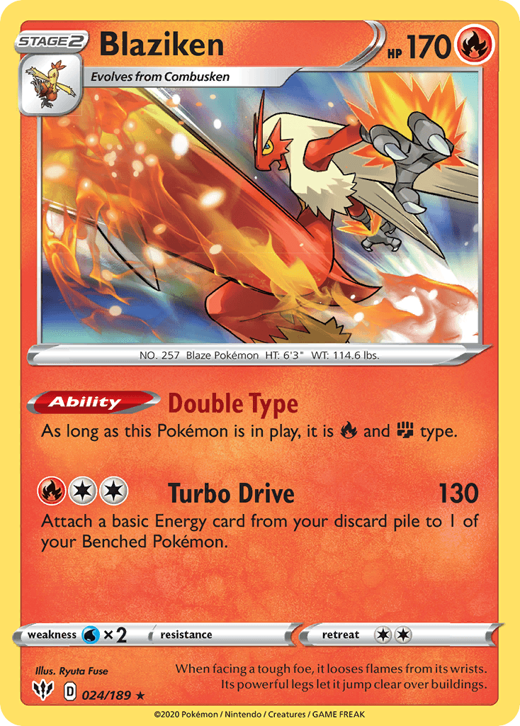 Blaziken (024/189) [Sword & Shield: Darkness Ablaze] - POKÉ JEUX