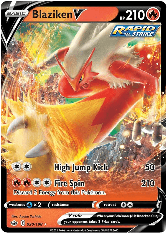 Blaziken V (020/198) [Sword & Shield: Chilling Reign] - POKÉ JEUX