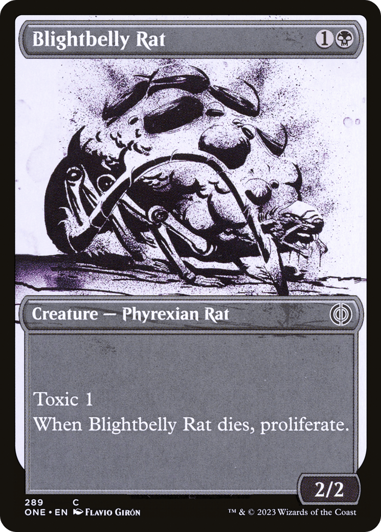 Blightbelly Rat (Showcase Ichor) [Phyrexia: All Will Be One] - POKÉ JEUX