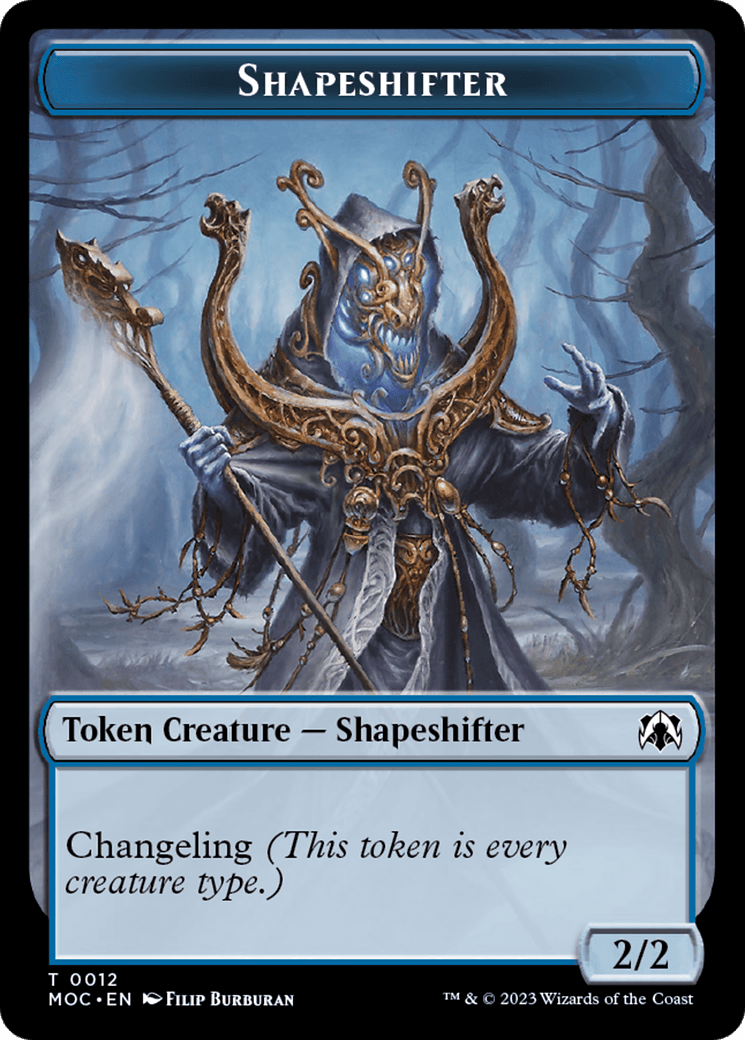 Blood // Shapeshifter Double-Sided Token [March of the Machine Commander Tokens] - POKÉ JEUX