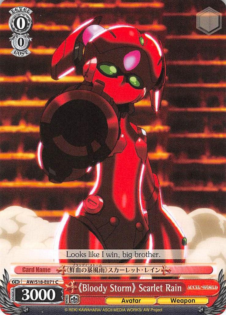 "Bloody Storm" Scarlet Rain (AW/S18-E071 C) [Accel World] - POKÉ JEUX