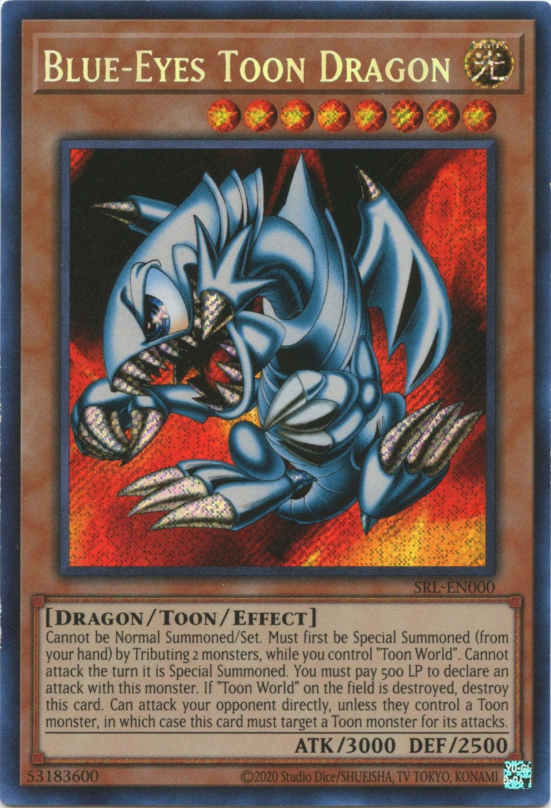 Blue-Eyes Toon Dragon (25th Anniversary) [SRL-EN000] Secret Rare - POKÉ JEUX