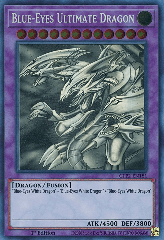 Blue-Eyes Ultimate Dragon [GFP2-EN181] Ghost Rare - POKÉ JEUX