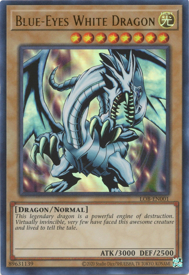 Blue-Eyes White Dragon (25th Anniversary) [LOB-EN001] Ultra Rare - POKÉ JEUX