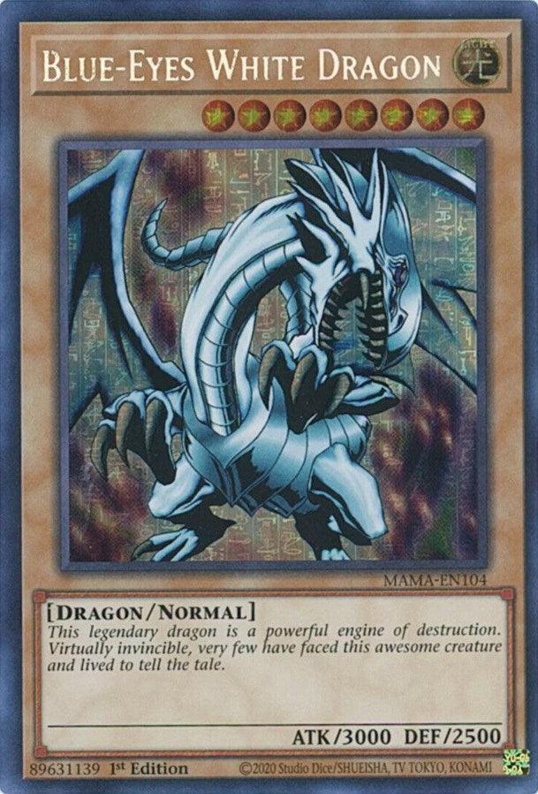 Blue-Eyes White Dragon [MAMA-EN104] Secret Pharaoh's Rare - POKÉ JEUX