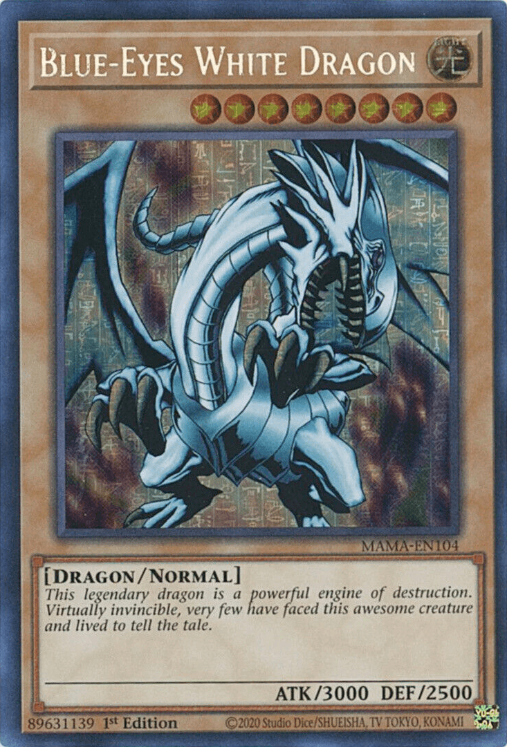 Blue-Eyes White Dragon [MAMA-EN104] Ultra Pharaoh's Rare - POKÉ JEUX