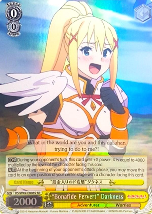 "Bonafide Pervert" Darkness (KS/W49-E006S SR) [KonoSuba] - POKÉ JEUX