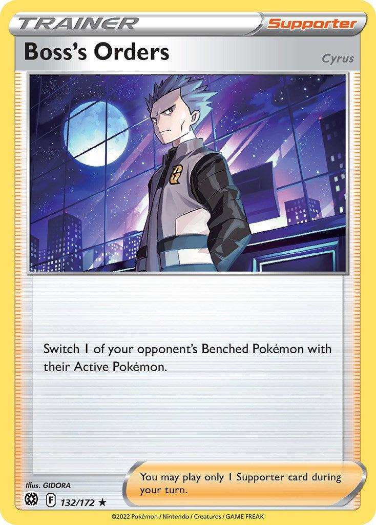 Boss's Orders (132/172) (Cosmos Foil) [Sword & Shield: Brilliant Stars] - POKÉ JEUX